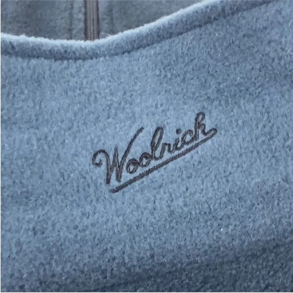 Woolrich Jacket Blue Fleece Full Zip Long Sleeves Men’s Size Large